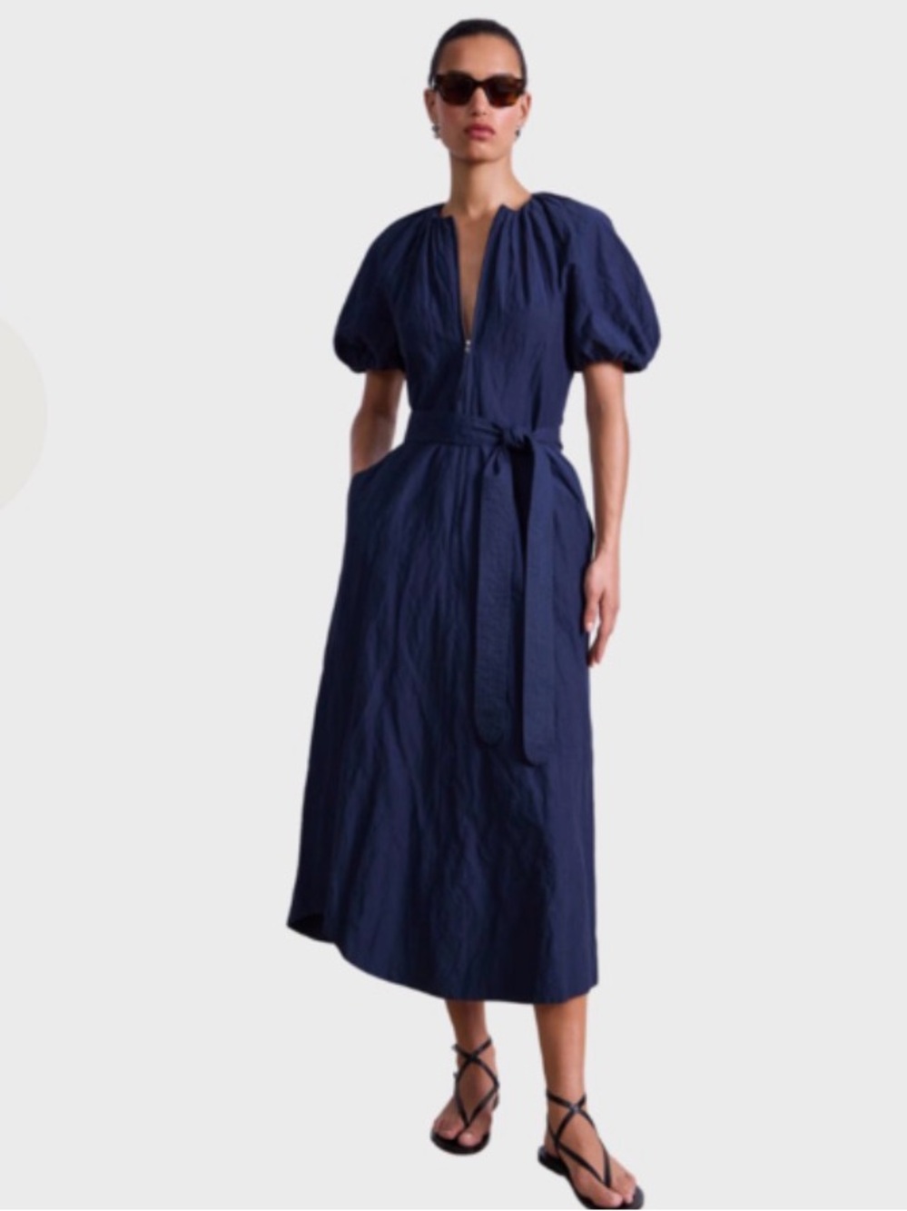 Apiece Apart Navy Neli Maxi Dress size 4